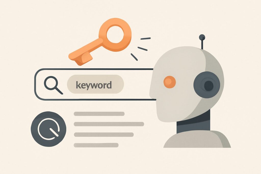 how to do keyword research using ai