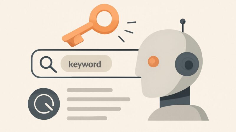 how to do keyword research using ai