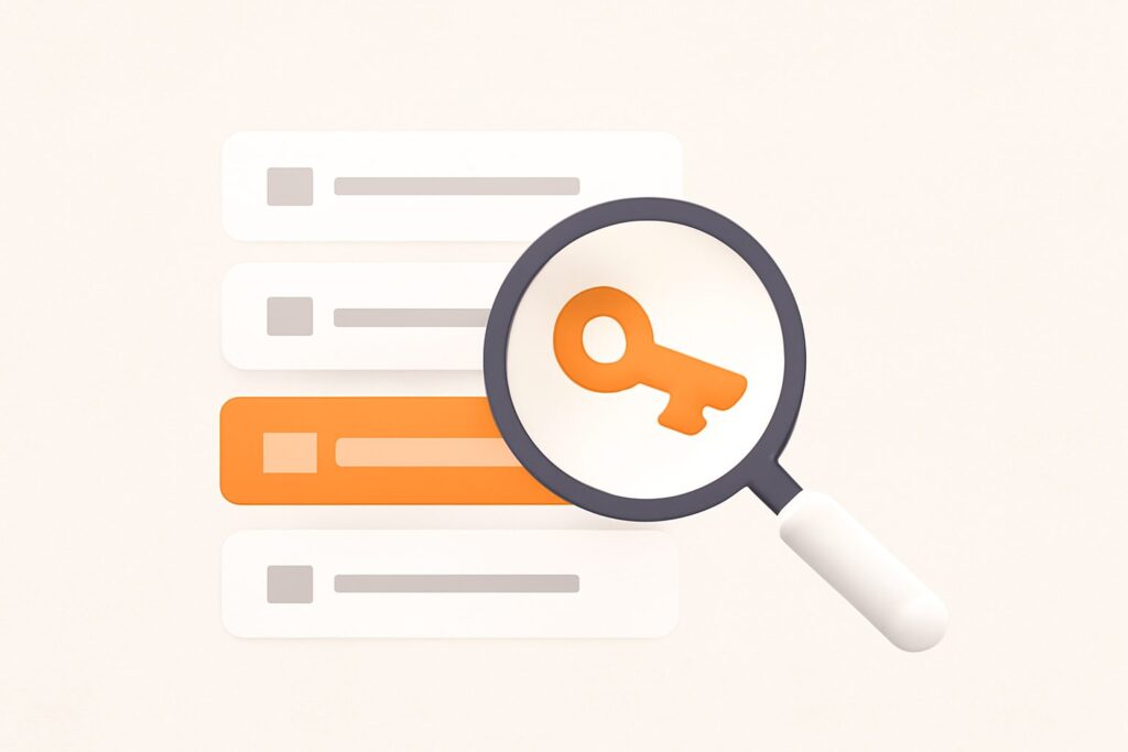 how to find niche keywords