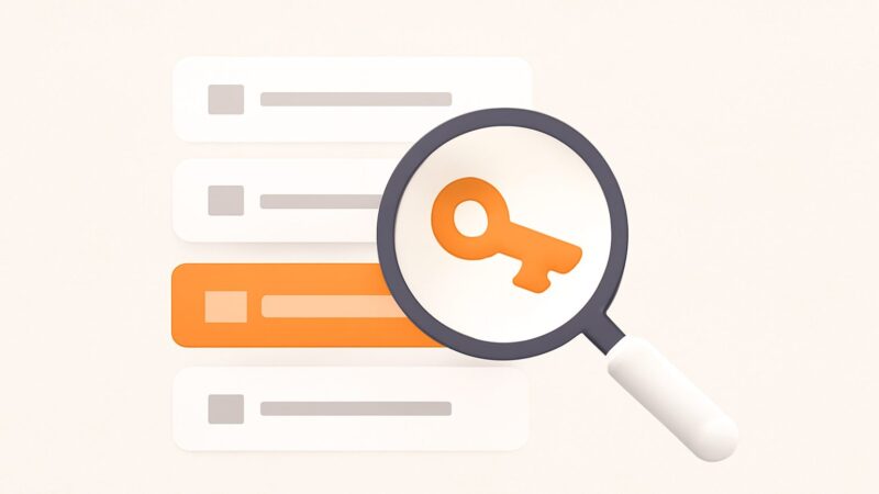 how to find niche keywords