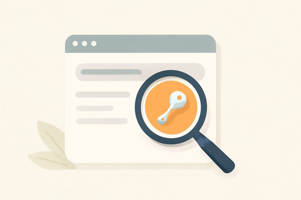 how to look up keywords on a website