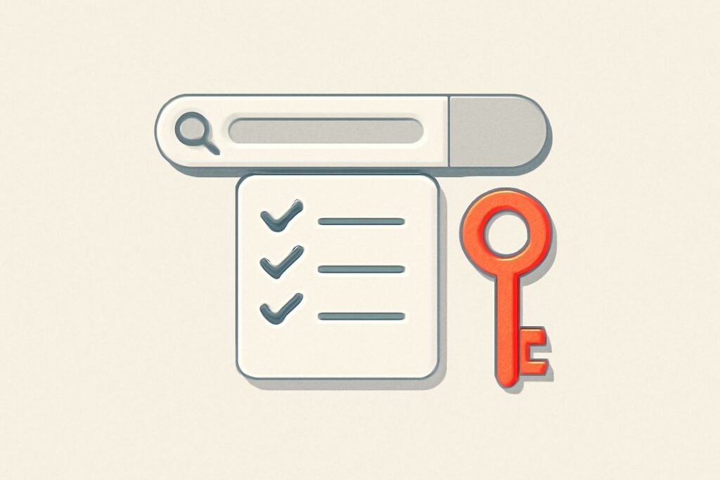 keyword research checklist