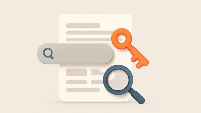 keyword research template