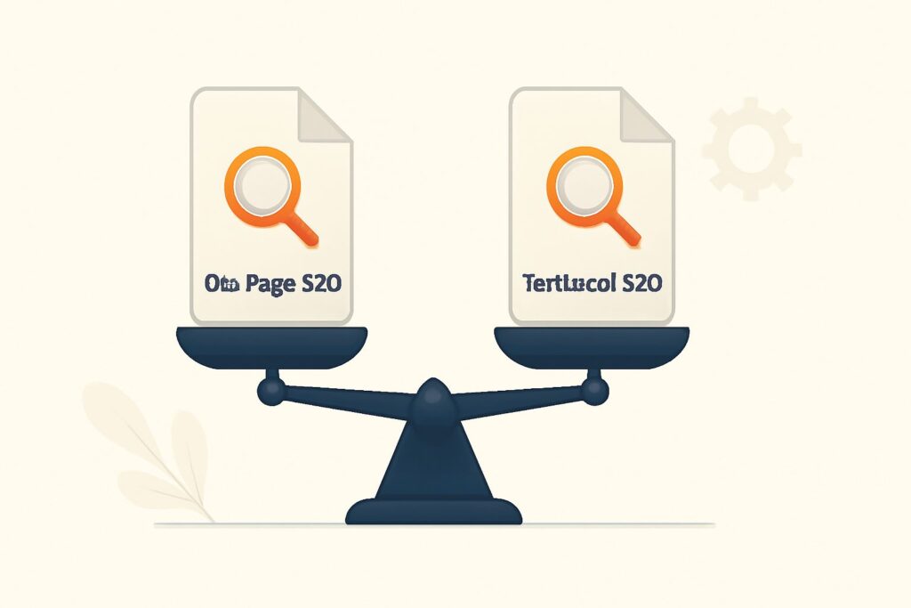 on page seo vs technical seo