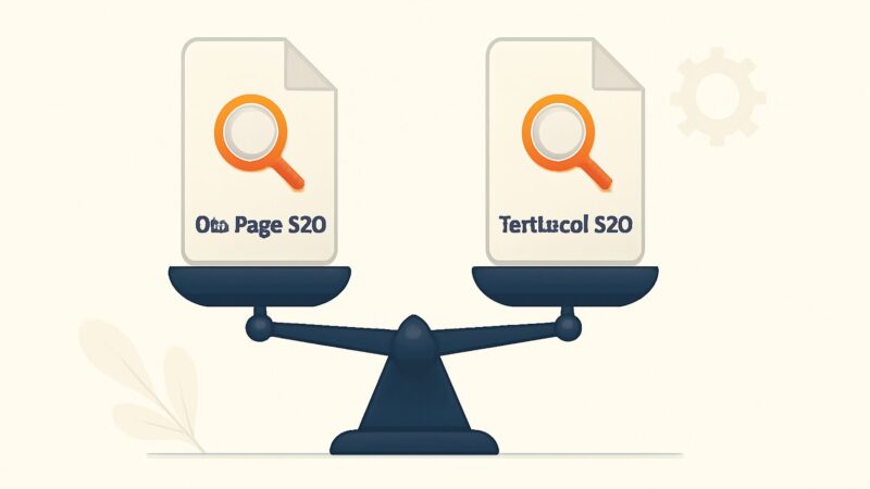 on page seo vs technical seo