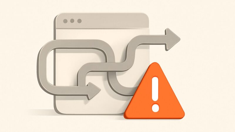 too many redirects