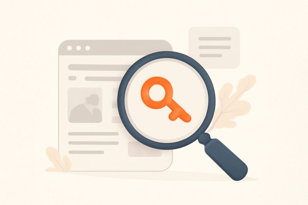 what is the main purpose of using keyword in seo