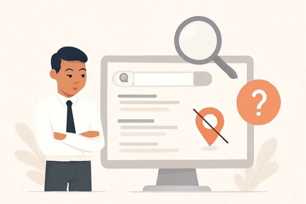 why is my business not showing up on google