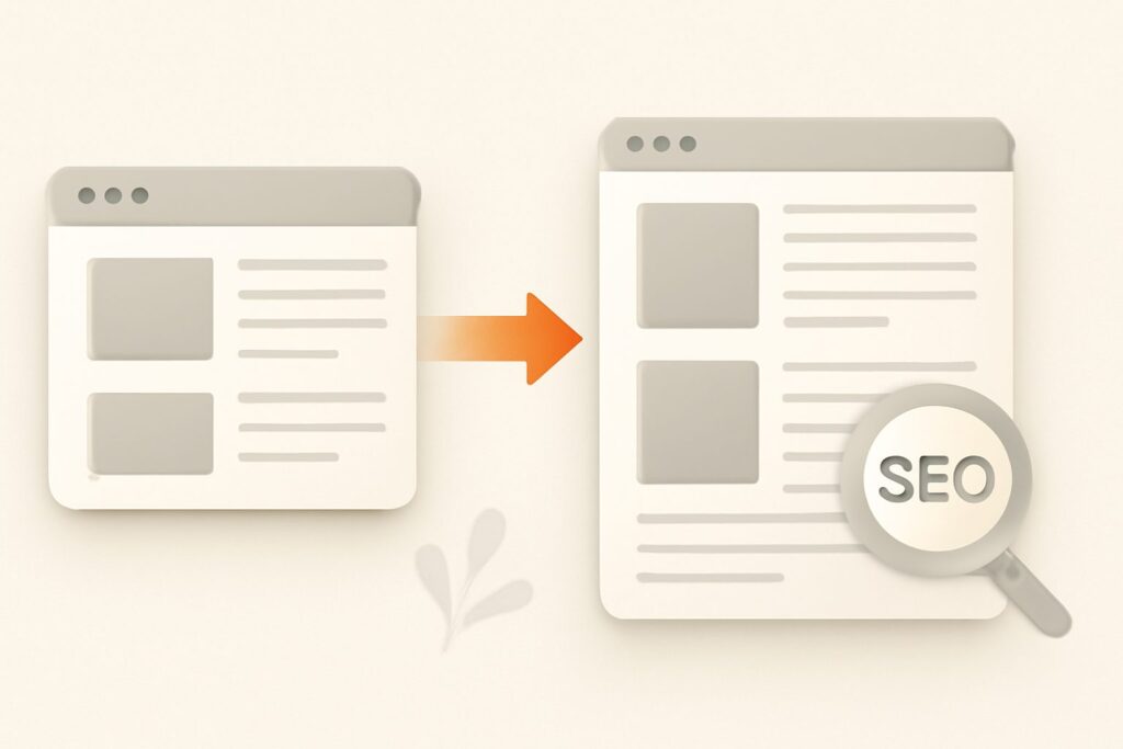 merge two websites seo