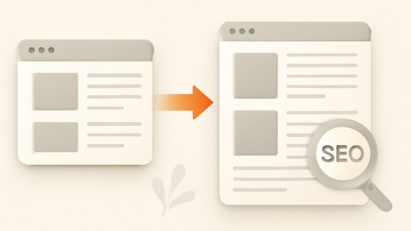 merge two websites seo